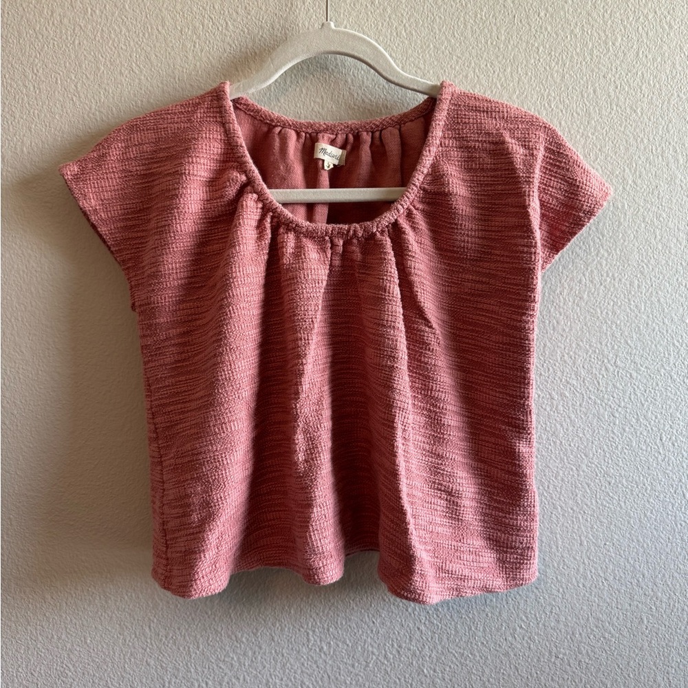 Madewell Pink Textured Blouse